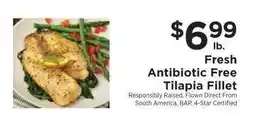 ShopRite Fresh Antibiotic Free Tilapia Fillet offer