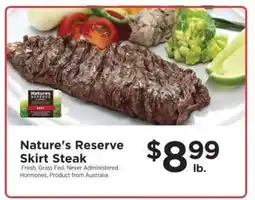 ShopRite Nature's Reserve Skirt Steak offer