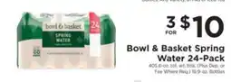 ShopRite Bowl & Basket Spring Water 24-Pack offer