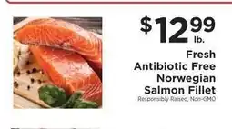 ShopRite Fresh Antibiotic Free Norwegian Salmon Fillet offer