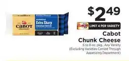ShopRite Cabot Chunk Cheese offer