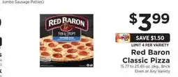 ShopRite Red Baron Classic Pizza offer