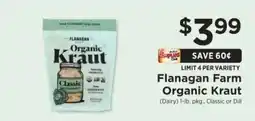 ShopRite Flanagan Farm Organic Kraut offer