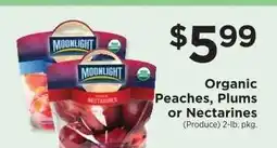 ShopRite Moonlight Organic Peaches, Plums or Nectarines offer