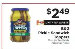 ShopRite B&G Pickle Sandwich Toppers offer