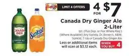 ShopRite Canada Dry Ginger Ale 2- liter offer