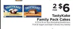 ShopRite TastyKake Family Pack Cakes offer
