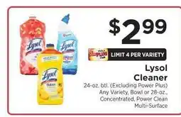 ShopRite Lysol Cleaner offer