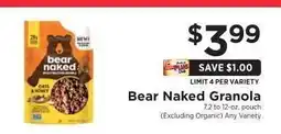 ShopRite Bear Naked Granola offer