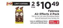 ShopRite Febreze Air Effects 2-Pack offer