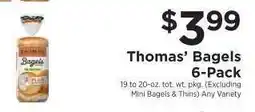 ShopRite Thomas' Bagels 6-Pack offer