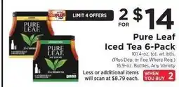 ShopRite Pure Leaf Iced Tea 6-Pack offer
