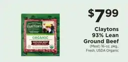 ShopRite Claytons 93% Lean Ground Beef offer