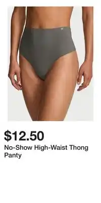 Victoria's Secret No-Show High-Waist Thong Panty offer