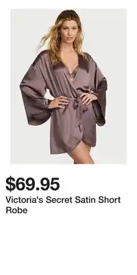 Victoria's Secret Victoria's Secret Satin Short Robe offer