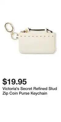 Victoria's Secret Victoria's Secret Refined Stud Zip Coin Purse Keychain offer