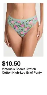 Victoria's Secret Victoria's Secret Stretch Cotton High-Leg Brief Panty offer