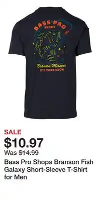 Cabela's Bass Pro Shops Branson Fish Galaxy Short-Sleeve T-Shirt for Men offer