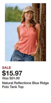 Cabela's Natural Reflections Blue Ridge Polo Tank Top offer