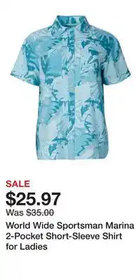 Cabela's World Wide Sportsman Marina 2-Pocket Short-Sleeve Shirt for Ladies offer