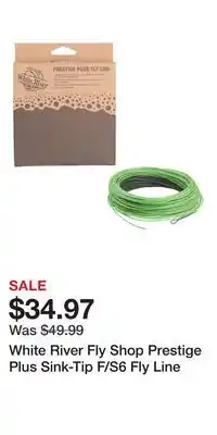 Cabela's White River Fly Shop Prestige Plus Sink-Tip F/S6 Fly Line offer