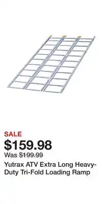 Cabela's Yutrax ATV Extra Long Heavy-Duty Tri-Fold Loading Ramp offer