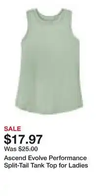 Cabela's Ascend Evolve Performance Split-Tail Tank Top for Ladies offer