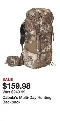 Cabela's Cabela's Multi-Day Hunting Backpack offer