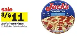 Meijer Jack's Frozen Pizzas offer