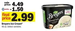 Meijer Breyers Ice Cream offer