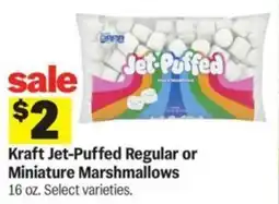 Meijer Kraft Jet-Puffed Regular or Miniature Marshmallows offer