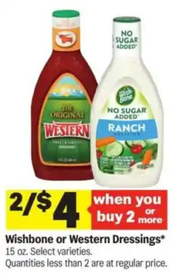 Meijer Wishbone or Western Dressings offer