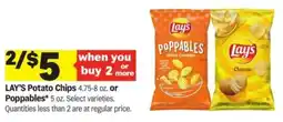 Meijer Lay's potato chips or poppables offer