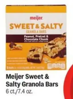 Meijer Meijer Sweet & Salty Granola Bars offer