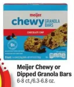 Meijer Meijer Chewy or Dipped Granola Bars offer