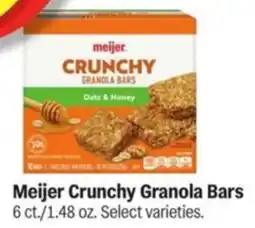 Meijer Meijer Crunchy Granola Bars offer