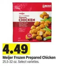 Meijer Meijer Frozen Prepared Chicken offer