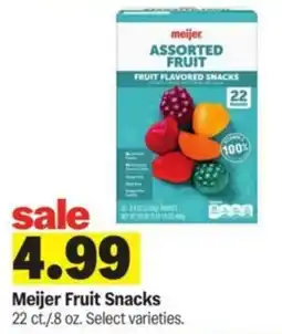 Meijer Meijer Fruit Snacks offer