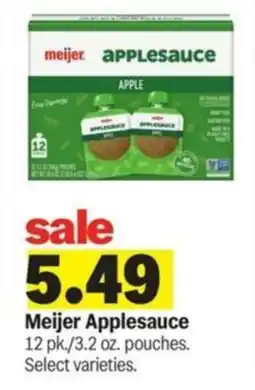 Meijer Meijer Applesauce offer
