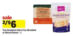 Meijer True Goodness Dairy Free Shredded or Sliced Cheese offer