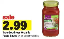 Meijer True Goodness Organic Pasta Sauce offer