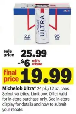 Meijer Michelob Ultra offer