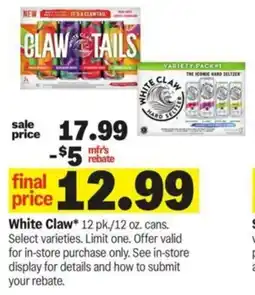 Meijer White Claw offer