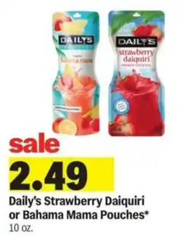 Meijer Daily's Strawberry Daiquiri or Bahama Mama Pouches offer