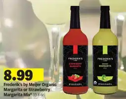 Meijer Frederik's by Meijer Organic Margarita or Strawberry Margarita Mix offer