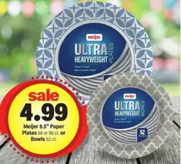 Meijer Meijer 8.5" Paper Plates or Bowls offer