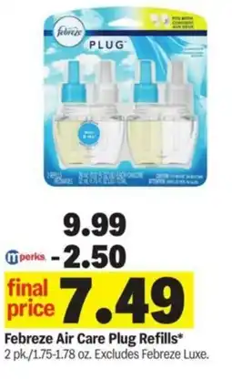 Meijer Febreze Air Care Plug Refills offer