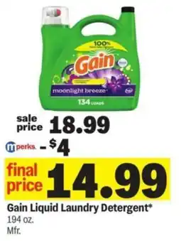 Meijer Gain Liquid Laundry Detergent offer