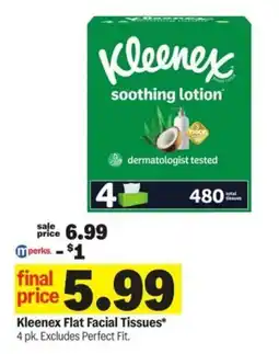 Meijer Kleenex Flat Facial Tissues offer