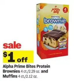 Meijer Alpha Prime Bites Protein Brownies offer